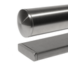 Proefstuk - inox trapleuning - 10 cm lang + einddop
