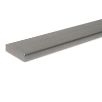 Inox trapleuning - rechthoekig (50x10 mm)