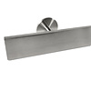 Inox trapleuning op maat - rechthoekig (50x10 mm) - incl. leuninghouders TYPE 5