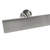 Inox trapleuning op maat - rechthoekig (50x10 mm) - incl. leuninghouders TYPE 4