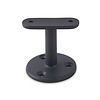 Antraciet leuninghouder - TYPE 4 - recht - voor rechthoekige / vierkante trapleuningen - coating donkergrijs RAL 7016 of 7021