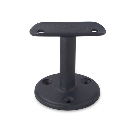 Antraciet leuninghouder - TYPE 4 - rond - voor ronde trapleuningen (42,4 mm) - coating donkergrijs RAL 7016 of 7021
