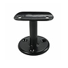 Zwarte leuninghouder - TYPE 4 - rond - voor ronde trapleuningen (42,4 mm) - coating zwart RAL 9005