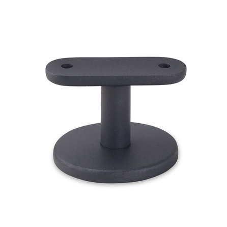 Antraciet trapleuning (gecoat) op maat - vierkant (40x40 mm) - incl. leuninghouders TYPE 5 - coating donkergrijs RAL 7016 of 7021
