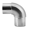 Inox bocht rond - 90 graden - 42,4 mm