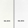 Witte trapleuning (gecoat) op maat - rechthoekig (40x15 mm) - incl. leuninghouders TYPE 16 - coating wit RAL 9015 of 9016