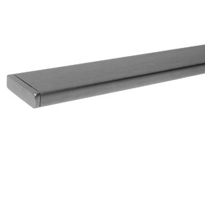 Inox trapleuning - rechthoekig (40x10 mm)
