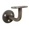 Stalen trapleuning (gecoat) op maat - rechthoekig (40x10 mm) - incl. leuninghouders TYPE 1 - WGW (ruw) staal incl. transparante coating