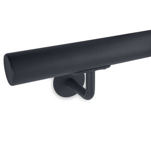 Antraciet trapleuning - rond - incl. dragers TYPE 3