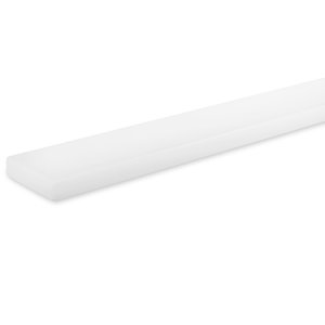 Witte trapleuning - rechthoekig (40x10 mm)
