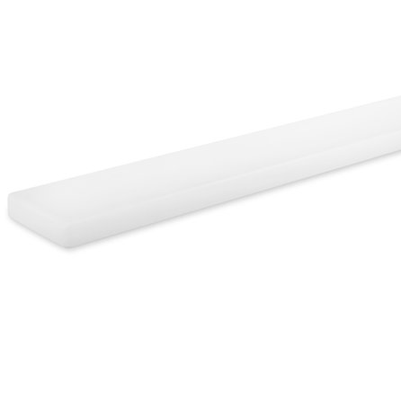 Witte trapleuning (gecoat) op maat - rechthoekig (40x10 mm) - coating wit RAL 9016, 9010 of 9001