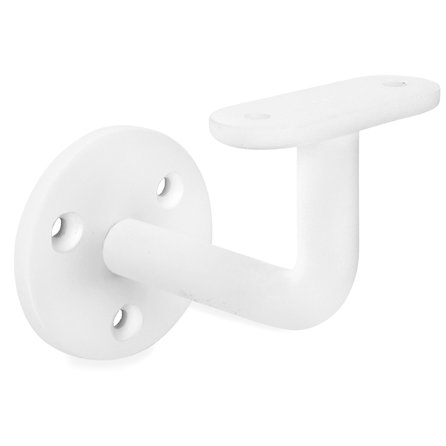 Witte trapleuning (gecoat) op maat - vierkant (40x40 mm) - incl. leuninghouders TYPE 1 - coating wit RAL 9016, 9010 of 9001