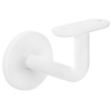 Witte trapleuning (gecoat) op maat - rechthoekig (40x20 mm) - incl. leuninghouders TYPE 3 - coating wit RAL 9016, 9010 of 9001