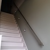 Inox trapleuning op maat - rechthoekig (40x10 mm) - incl. leuninghouders TYPE 3