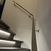 Inox trapleuning op maat - rechthoekig (40x20 mm) - incl. leuninghouders TYPE 11