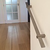 Inox trapleuning op maat - rechthoekig (40x10 mm)