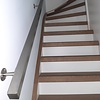 Inox trapleuning op maat - vierkant (40x40 mm)