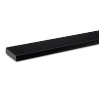Zwarte trapleuning - rechthoekig (40x10 mm)