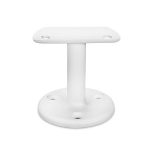 Witte leuninghouder - TYPE 4 - rond