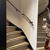 Gunmetal trapleuning (gecoat) op maat - rechthoekig (40x10 mm) - incl. leuninghouders TYPE 13 - coating zwarte staal look