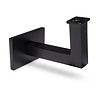 Inox leuningdrager - Type 11 - kort - recht