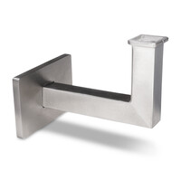 Inox leuningdrager - Type 11 - kort - recht