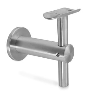 Inox leuningdrager - Type 6 - rond (48,3 mm)
