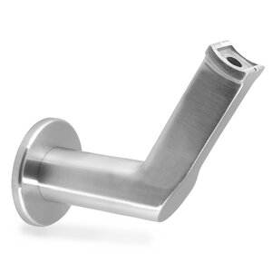 Inox leuningdrager - Type 17 - rond (42,4 mm)