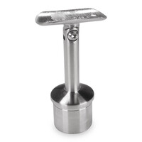 Inox railingsteun - variabel - rond (42,4 mm)