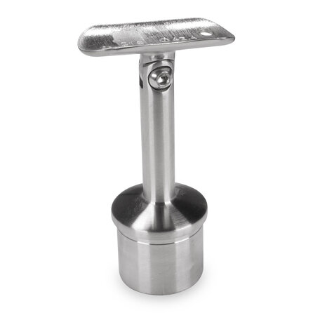 Inox railingsteun - variabel - rond (48,3 mm)
