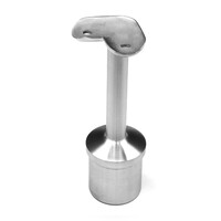 Inox railingsteun - 135 graden - rond (48,3 mm)