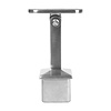 Inox railingsteun - variabel - recht (40x40 mm)