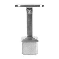 Inox railingsteun - variabel - recht (40x40 mm)