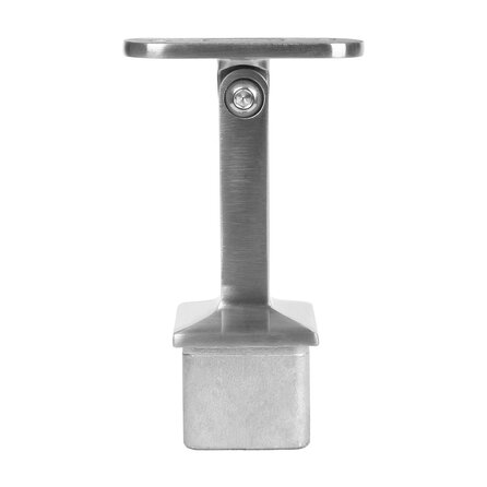 Inox railingsteun - variabel - recht (40x40 mm)