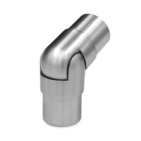 Inox bocht - variabel (0-70 graden) - rond (48,3 mm)