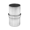 Inox koppelstuk - Type 1 - rond (42,4 mm)