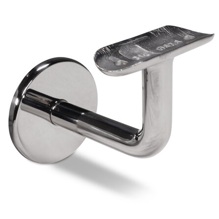 Inox leuningdrager - Type 3 - gepolijst - rond (42,4 mm)