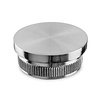 Inox einddop - vlak - rond (42,4 mm)