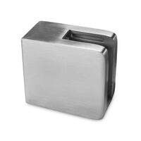 Inox glasklem - Type 1 - recht