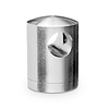 Inox dwarsstafhouder - tussenstuk - 12 mm - recht