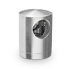 Inox dwarsstafhouder - start / eindstuk links - 12 mm - recht