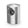 Inox dwarsstafhouder - start / eindstuk rechts - 12 mm - recht