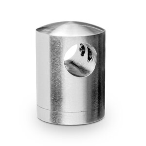 Inox dwarsstafhouder - verbinder - 12 mm - recht
