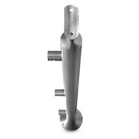 Inox baluster t.b.v. stafvulling - 3 - rond (42,4 mm)