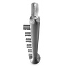 Inox baluster t.b.v. stafvulling - 6 - rond (48,3 mm)