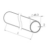 Inox buis (rond) - 48,3 mm