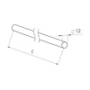 Inox staf (rond) - 12 mm