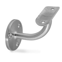 Inox leuningdrager - Type 2 - rond (33,7 mm)