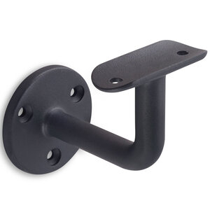 Antraciet leuninghouder - TYPE 1 - rond smal