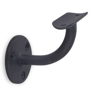 Antraciet leuninghouder - TYPE 2 - rond smal